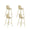 Set 4 Sgabelli 47,5x47xH91,5 cm in Polipropilene Frida Giallo