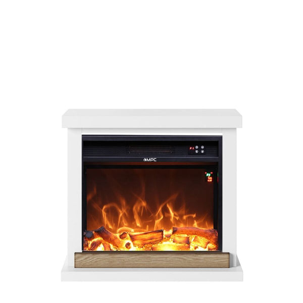 Camino Elettrico da Pavimento 75x67,8x24,5 cm Effetto Fiamma 1500W Sined Sorano Bianco acquista