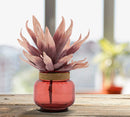 Vaso Rope Florero Bordeaux Ø20x18 cm Vetro