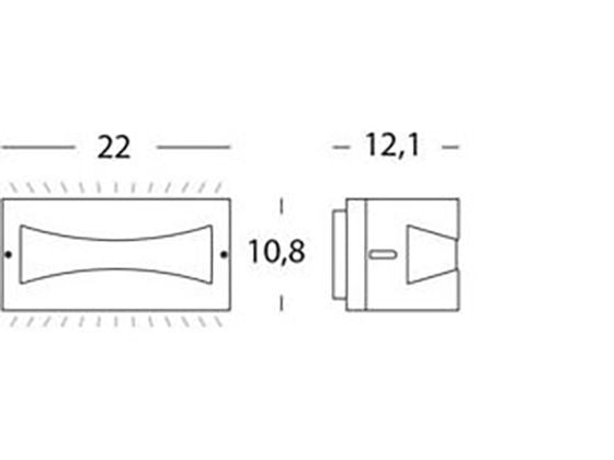 Applique da Esterno a LED 10W 3000K Sovil Grigio