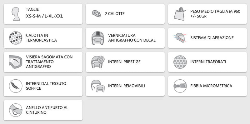 Casco Demi-Jet per Scooter Visiera Sagomata CGM Taormina 107R Titanium Opaco Varie Misure