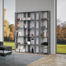 Libreria Moderna 5 Ripiani 178x36x204 cm in nobilitato Grigio