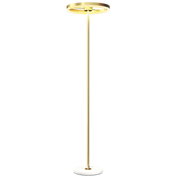 prezzo Lampada da Terra Moderna 40x40x157,5 cm Dimmerabile con Interruttore a Pedale in Metallo Oro