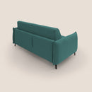 Divano Letto 2 Posti 175x95x96 cm in Tessuto Petrolio