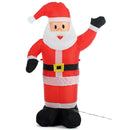 Gonfiabile Babbo Natale Grande Altezza 120 cm con Illuminazione LED per Esterno