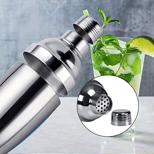 Kit da Barman 12 Pz in Acciaio e Base in Legno