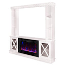 Camino Elettrico da Pavimento 183,5x182x30 cm Effetto Fiamma 1500W Sorento plus & Adeli