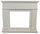 Cornice da Pavimento per Inserto Camino Elettrico 110x94,9x24,9 cm in MDF Sined Pienza Bianco