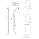 Doccia Solare da Esterno Giardino 20L Miscelatore e Lavapiedi Arkema Happy One Dove Gray