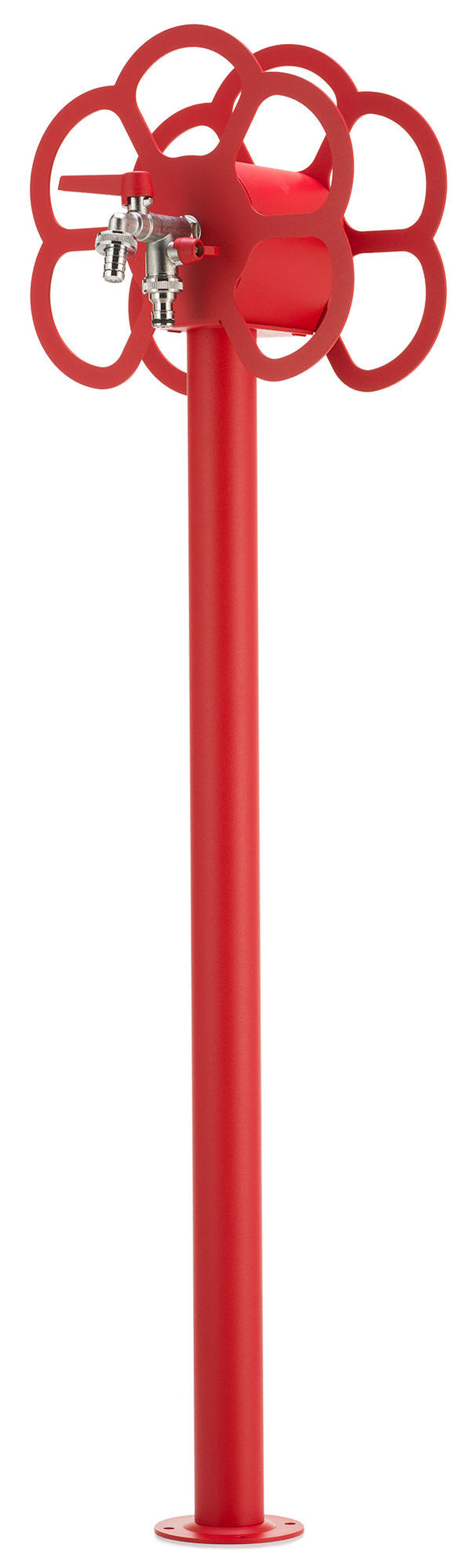 acquista Fontana da Giardino con Rubinetto e Portatubo Integrato Belfer 42/SRF Rosso