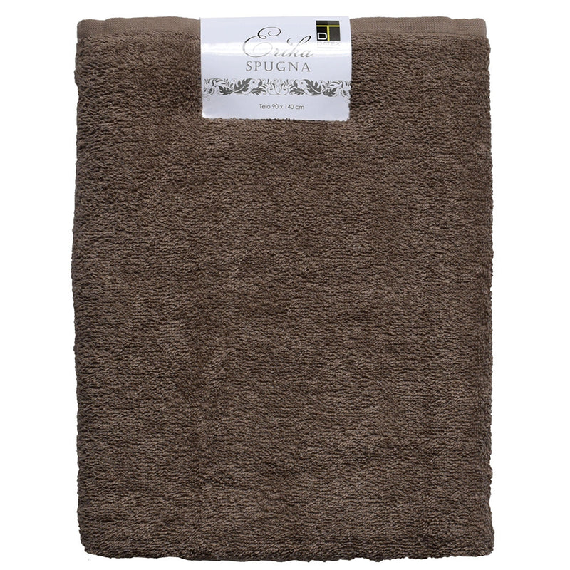 Telo in Spugna 90x140 cm Marrone Chiaro