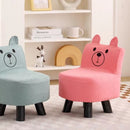 Sedia Poltrona per Bambini 30x30x45 cm Design Orsetto Morbido Rosa