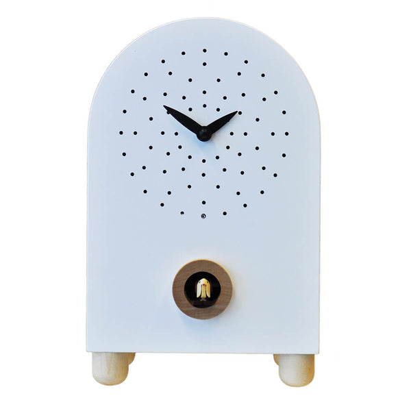 sconto Orologio a Cucù da Appoggio 17X27X11Cm Pirondini Italia Marconi Bianco