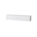 Mobile TV Sospeso 135x31,7x25 cm in MDF Francy Bianco