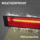 Stufa da Esterno Lampione Riscaldatore su Palo 74,2x218x60 cm 2000W Sined  Nero e Silver