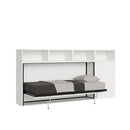 Letto Singolo a Scomparsa Composizione A Kando H129,7 Bianco Frassino con Materasso