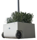 Base per Ombrellone da Giardino Ø52 45x45x26 cm con Fioriera Kraus Fiore Uno Bianca