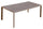 Tavolo da Giardino 100x200x75 cm in Alluminio Tortora