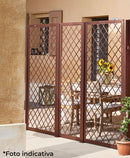 Set 2 Pezzi Traliccio Fisso con Cornice per Giardino Verdemax 180x90 cm in Metallo Corten