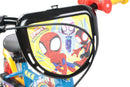 Bicicletta per Bambini 12" Marvel Spidey Freno Caliper e Stabilizzatori in Acciaio Hi-Ten Azzurro