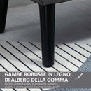 Panca Pouf Contenitore Imbottita 111,5x41x65 cm in Tessuto Grigio