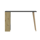 Scrivania 120x60x74 cm Pina 120 con libreria laterale noce antracite