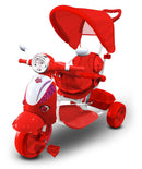 Triciclo Passeggino per Bambini Rosso