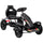 Go Kart a Pedali per Bambini 5-12 Anni con Sedile Regolabile e Freno a Mano Nero