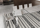 Tavolo Allungabile 160/210/260x90x76,6 cm Kaneva Marmo Calacatta