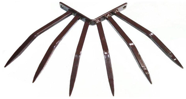 acquista Barriera Antintrusione Angolare con Punte in Acciaio per Balconi Muri di Cinta Marrone