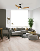 Ventilatore da Soffitto con 3 Pale in Abs Ø130 cm 5 Velocità Martec Vantage Legno