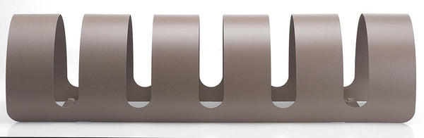 Rastelliera Portabici 5 Posti in Ferro 90x30x23 cm Belfer Bike Rack 42/PB Tortora prezzo