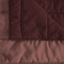 Trapuntino Estivo Double Face Effetto Water Washed in Poliestere Corallo e Bordeaux Varie Misure