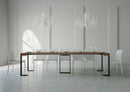 Consolle Allungabile 90-290x40x77 cm in Nobilitato Marrone