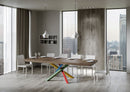 Tavolo Allungabile 140-400x90x77 cm Volantis Premium Noce Telaio 4B 