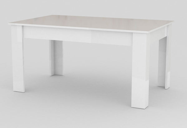 prezzo Tavolo Allungabile 90x140/190x75 cm Jesi Bianco Lucido e Cemento