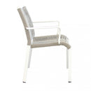 Poltrona Catalina 55x60x87 h cm in Alluminio Bianco