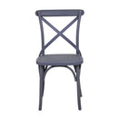 Sedia da Giardino in Plastica Cross Grigio