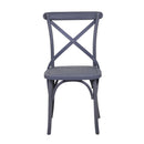 Sedia da Giardino in Plastica Cross Grigio