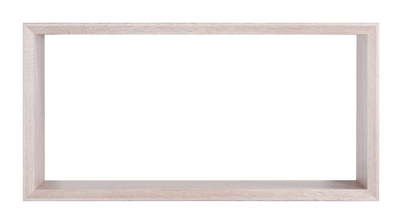 Mensola Cubo da Parete 70x35x15,5 cm in Fibra di Legno Artù Rovere Sagerau