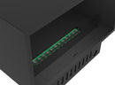 Camino a Vapore Elettrico da Incasso 80x45(64,8)x40 cm Invapo con LED RGB Nero