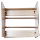 Specchiera da Bagno 2 ante e 3 Ripiani in Legno Rovere 63x60x13.5 cm 