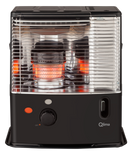 Stufa a Combustibile Liquido 2,4 kW con Stoppino Nero Qlima R3224x