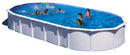 Piscina Ovale Fuori Terra 915x470xh132 cm in Acciaio e PVC Gre Haiti
