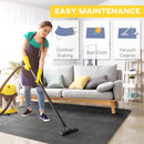 Tappeto Moderno 230x160 cm in Poliestere Grigio