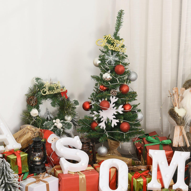 Mini Albero di Natale Artificiale 90 cm 105 Rami  Pino Verde