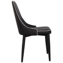 Set 4 Sedie 47x45x46 cm in Similpelle da Interno Nero