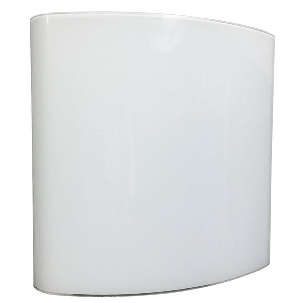 sconto Applique 1xE27 Montatura Bianca Vetro Lastra Bianco E-Energy Cora