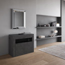 Consolle Tavolo Allungabile 90-302x42x75 cm Evolve Antracite Spatolato con Panca Inferiore 