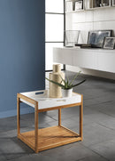 Tavolino con Vassoio 44x40x40 cm in Legno 